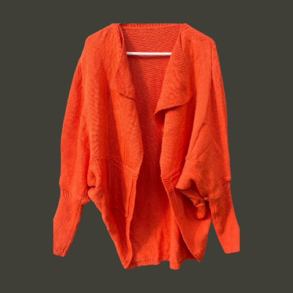 Vibrant Orange Women's Cardigan